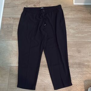 Women Express pants with tie black with pockets